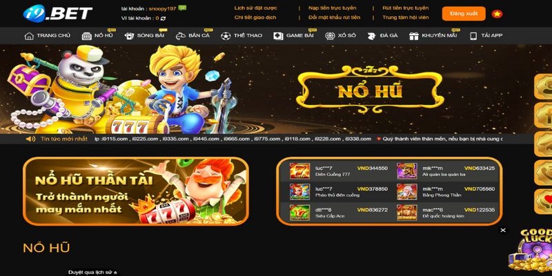 Nổ hũ i9bet hay còn được biết đến là Slot Game